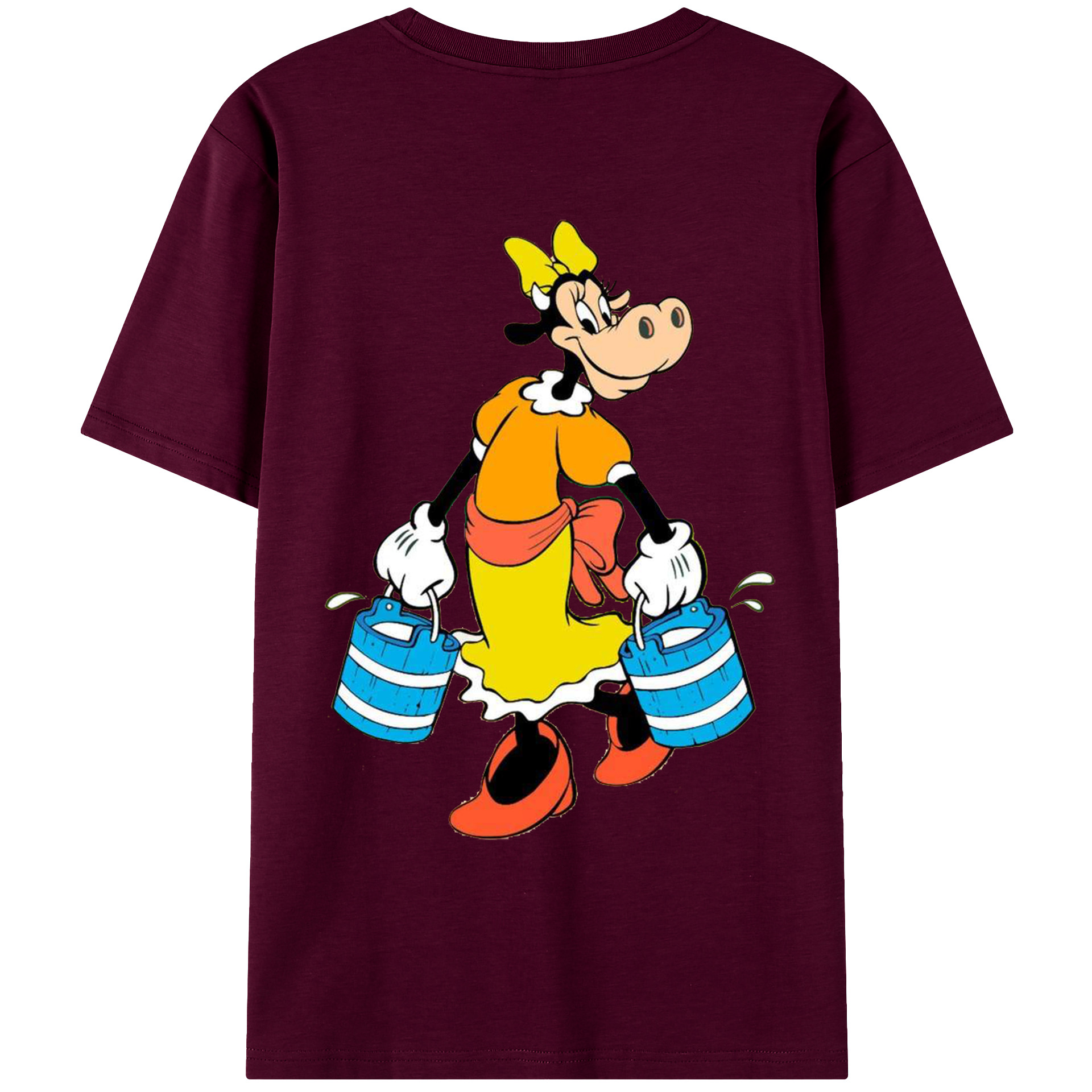 （画像用） ミッキーマウス Mickey Mouse レディース半袖Tシャツ(バックプリント)
